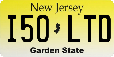 NJ license plate I50LTD