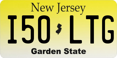 NJ license plate I50LTG