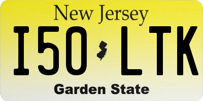 NJ license plate I50LTK