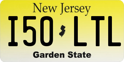NJ license plate I50LTL