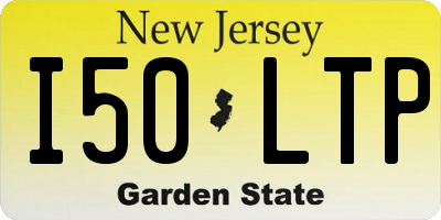 NJ license plate I50LTP