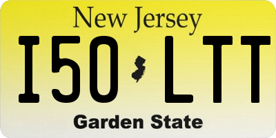 NJ license plate I50LTT