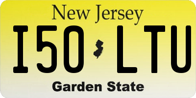 NJ license plate I50LTU
