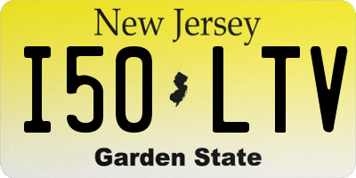 NJ license plate I50LTV