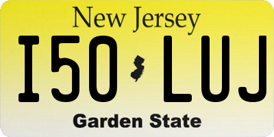 NJ license plate I50LUJ