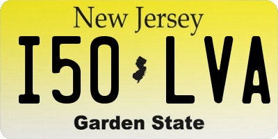 NJ license plate I50LVA