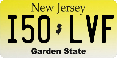 NJ license plate I50LVF