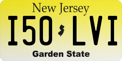 NJ license plate I50LVI