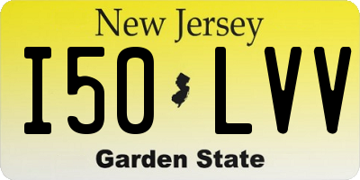NJ license plate I50LVV