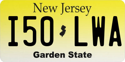 NJ license plate I50LWA