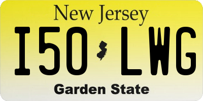 NJ license plate I50LWG