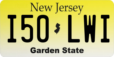 NJ license plate I50LWI