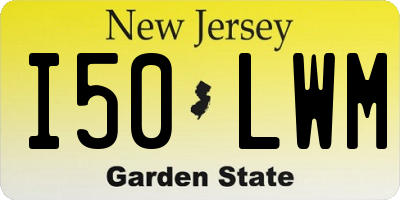 NJ license plate I50LWM