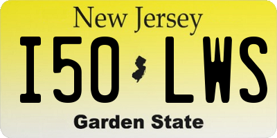 NJ license plate I50LWS