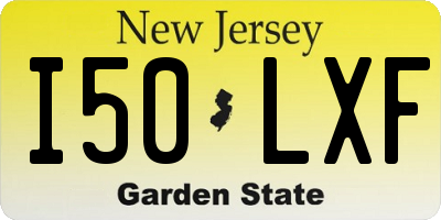 NJ license plate I50LXF
