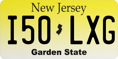 NJ license plate I50LXG