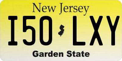 NJ license plate I50LXY