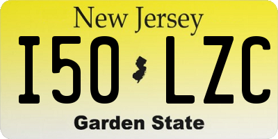 NJ license plate I50LZC