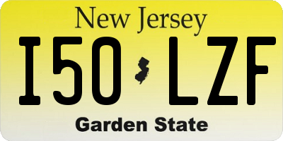 NJ license plate I50LZF