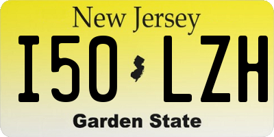NJ license plate I50LZH