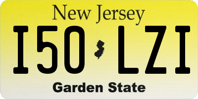 NJ license plate I50LZI