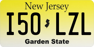 NJ license plate I50LZL