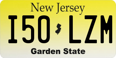NJ license plate I50LZM