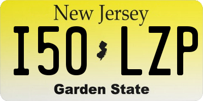 NJ license plate I50LZP