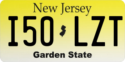 NJ license plate I50LZT
