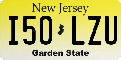 NJ license plate I50LZU