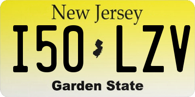 NJ license plate I50LZV
