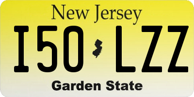 NJ license plate I50LZZ