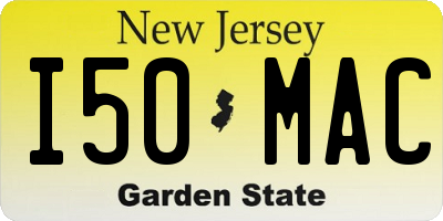 NJ license plate I50MAC