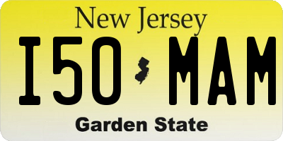 NJ license plate I50MAM