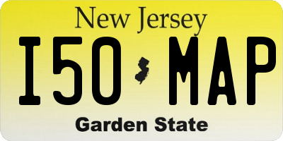 NJ license plate I50MAP