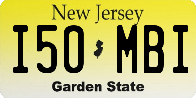 NJ license plate I50MBI