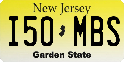 NJ license plate I50MBS