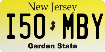 NJ license plate I50MBY