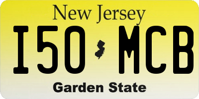 NJ license plate I50MCB