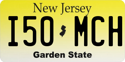 NJ license plate I50MCH