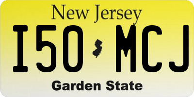 NJ license plate I50MCJ