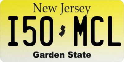 NJ license plate I50MCL