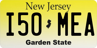 NJ license plate I50MEA