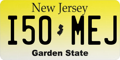 NJ license plate I50MEJ