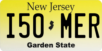 NJ license plate I50MER