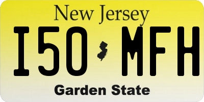 NJ license plate I50MFH
