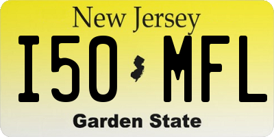 NJ license plate I50MFL