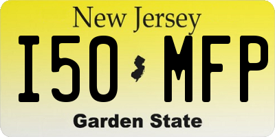 NJ license plate I50MFP
