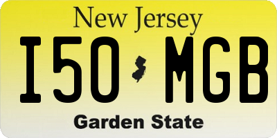 NJ license plate I50MGB