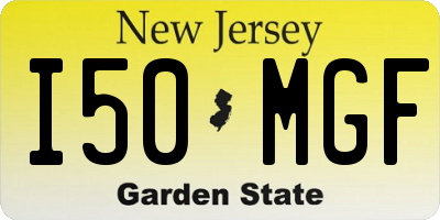 NJ license plate I50MGF